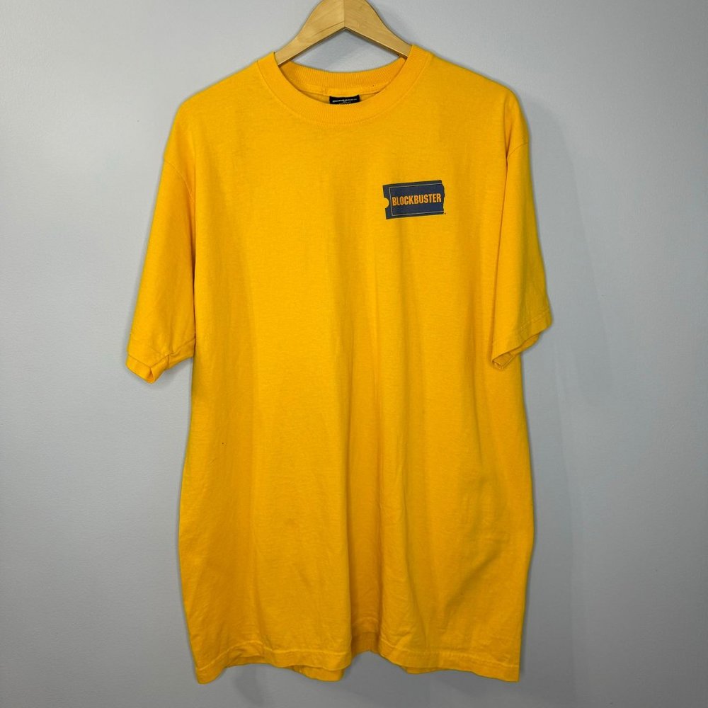 Blockbuster Vintage Be Kind Rewind Yellow T-Shirt Short Sleeve